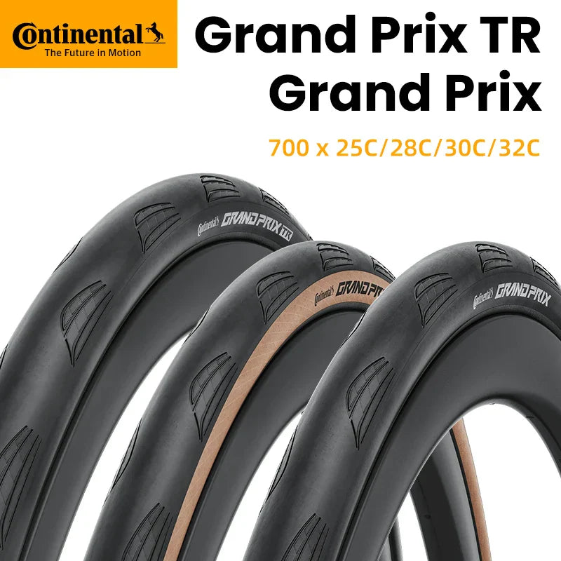 Continental Grand Prix Road Bicycle Tire – 700C Folding Clincher, Tubeless & Tube Options