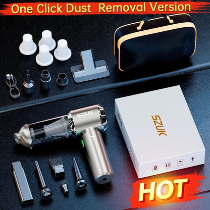 SZUK C012MAX Car Vacuum Cleaner – Strong Suction Wireless Portable Handheld Blower for Home and Car Cleaning