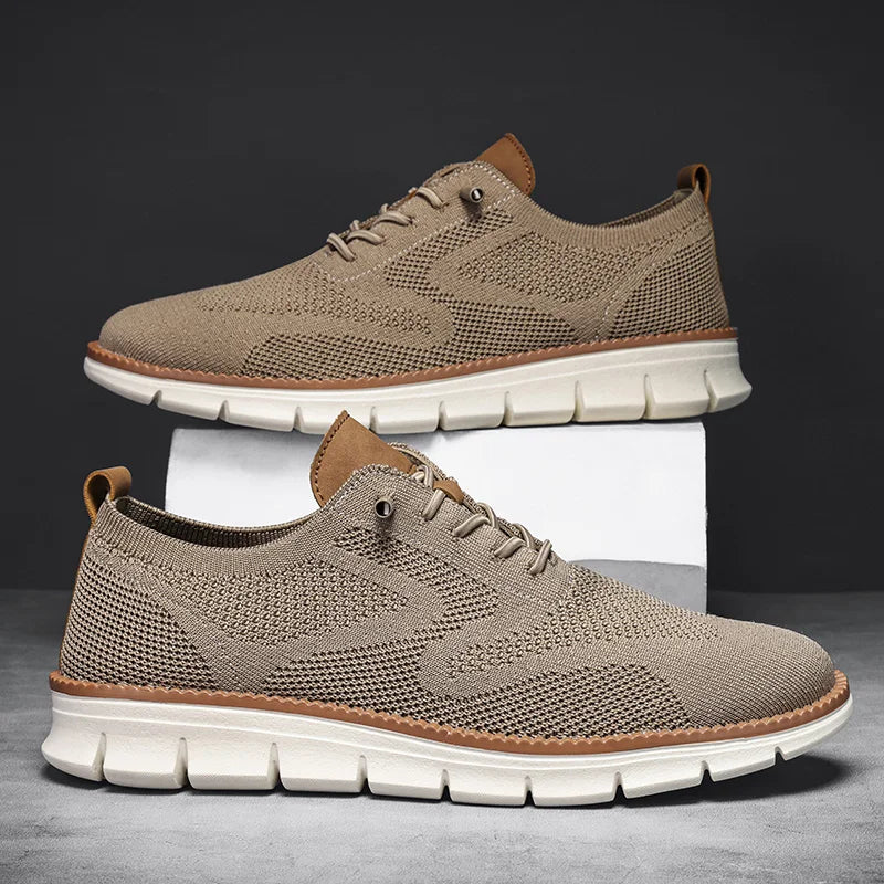 YRZL Men’s Casual Sports Shoes – Anti-Slip, Wear-Resistant, Breathable Cushioning with Color Blocking Design