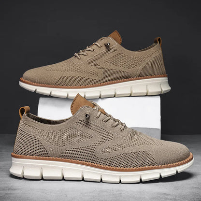YRZL Men’s Casual Sports Shoes – Anti-Slip, Wear-Resistant, Breathable Cushioning with Color Blocking Design