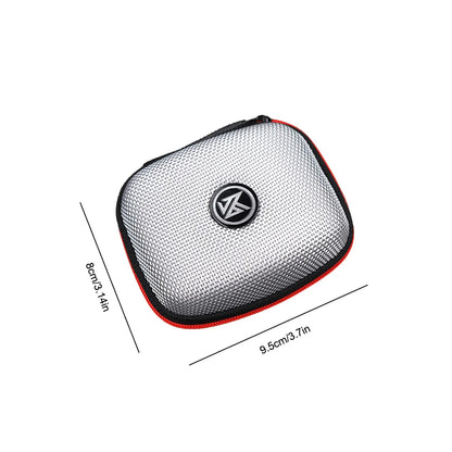 KZ Earphone Case – Portable EVA Zipper Headset Storage Box with Logo, Square Compression Organizer for Headphones