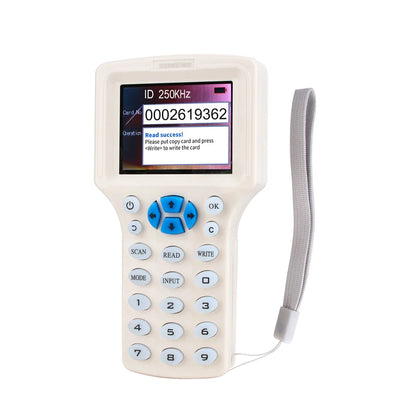 RFID Copier & USB Programmer – 125KHz & 13.56MHz NFC 10-Frequency Card Reader, Duplicator & UID Decoder