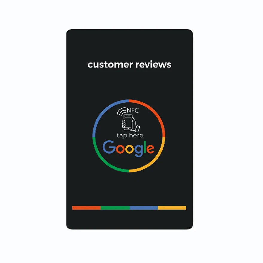 Universal NFC Google Review Cards – Instagram & Facebook Tap-to-URL Social Business Cards for Android & iPhone