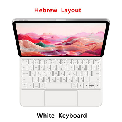 Backlight Magic Keyboard Case for iPad Pro 11/13 & iPad Air 11/13 Inch (2024) – M4/M2 Smart Folio Cover