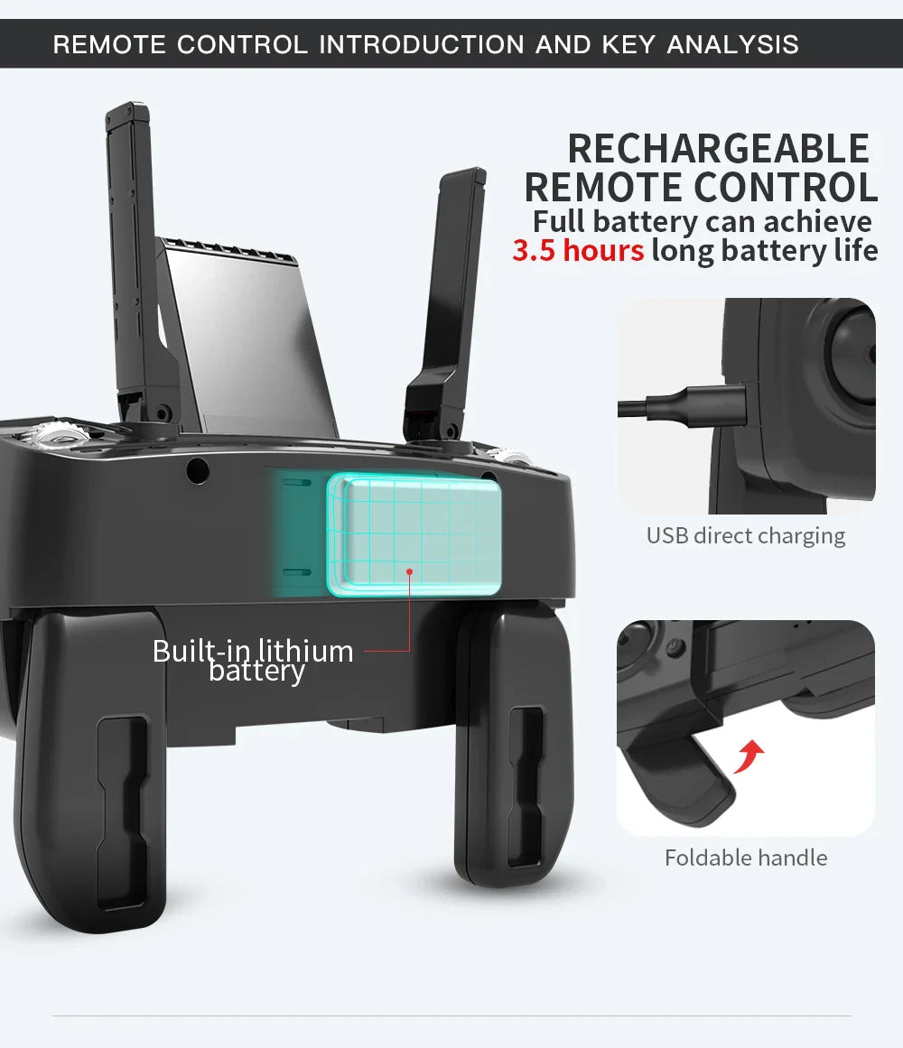LYZRC L900 PRO GPS Drone – 4K HD Dual Camera, 5G WiFi, Brushless Motor, FPV Quadcopter, Foldable Aerial Photography Drone