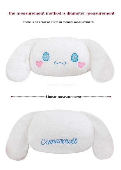70 / 90 / 110 / 130cm cm Aoger Cinnamoroll Plush Doll – Kawaii Cartoon Stuffed Toy, Car Headrest Pillow & Back Cushion, Birthday Gift