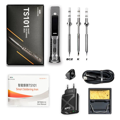 TS101 90W Mini USB Soldering Iron - Digital Adjustable Temperature Electric Solder Station with PD Charger Support