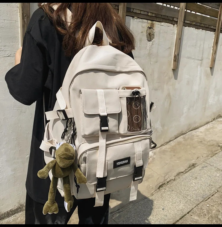Multifunctional Teen Laptop Backpack – High-Quality Canvas School Bag for Boys & Girls