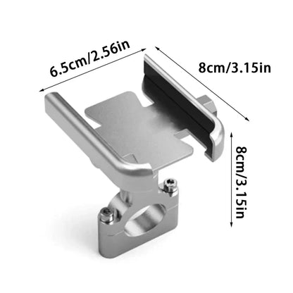 Aluminium Alloy Shockproof Mobile Phone Holder – Motorbike & Electric Car Navigation Mount for Riding & Delivery