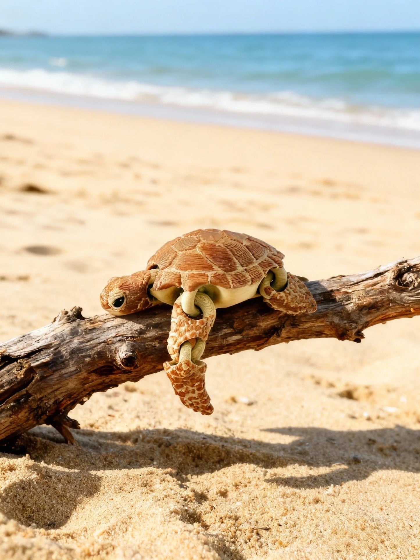3D Printed Articulated Turtle Figurine - Indoor & Outdoor Decor, Aquarium Landscaping & Gift