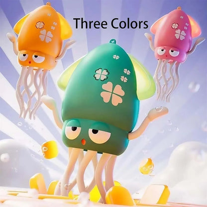 Electric Dancing Squid Toy – Auto-Sensing, Obstacle-Avoidance Interactive Pet with Music & Lights, Rechargeable Gift