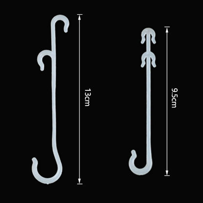 50pcs J-Shaped Fruit Cherry Tomato Ear Hook: Garden Plant Grape Support Vines Fastener Clips - Trellis Fixed Buckle Hook Included