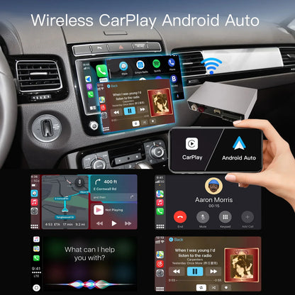 Wireless CarPlay & Android Auto Adapter for VW Touareg 7P RNS850 – 8-Inch Screen Mirroring, CarPlay & AirPlay Multimedia 2011-2018