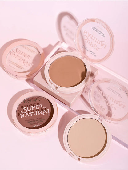 8-Color Matte Pressed Face Powder – 24H Oil Control, Full Coverage Waterproof Setting Foundation