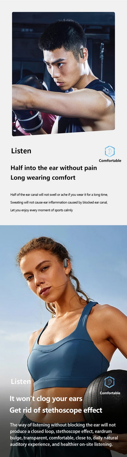 Bosebye A520 Bluetooth 5.3 TWS Earphones - HiFi Stereo, Waterproof Wireless Sports Earbuds with Mic and Touch Control