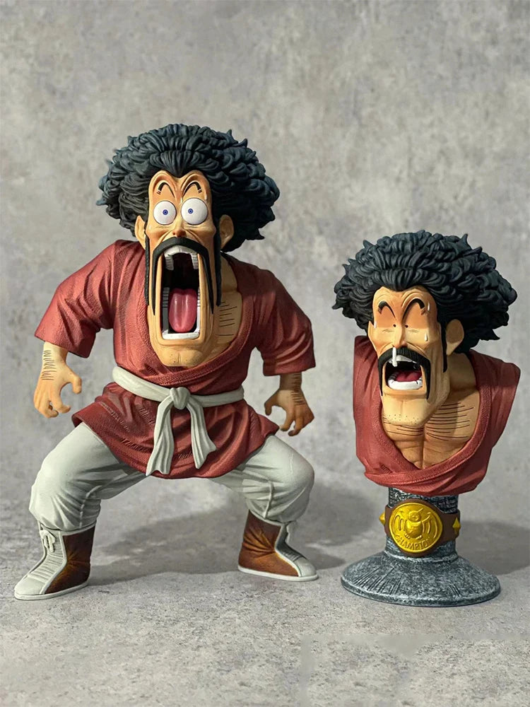 Dragon Ball Z Mr. Satan (Hercule) Figure — 18cm Anime Action Figure with 2 Heads, PVC Collectible Doll Toy for Kids & Gifts