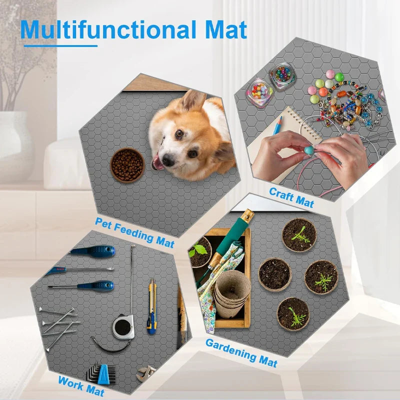 Waterproof Under Sink Mat | Flexible Silicone Cabinet Liner & Protector for Kitchen & Bathroom