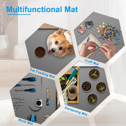 Waterproof Under Sink Mat | Flexible Silicone Cabinet Liner & Protector for Kitchen & Bathroom