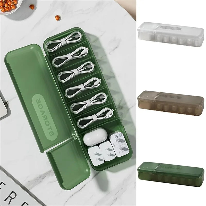Nordic Cable Management Box – Plug Board Storage Case and Wire Organizer for Router, Socket, and Desktop Accessories