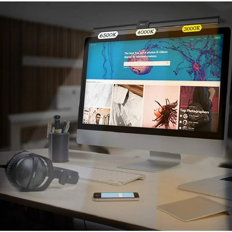 30cm CCT LED Monitor Light Bar – Hanging Screen Lamp for Work, Study, Reading & Gaming with Dimming