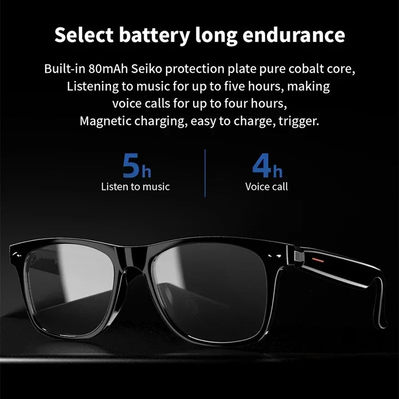 Hiwego Smart Music Sunglasses with Bluetooth Earphones – Wireless HIFI Headset for Driving & Hands-Free Calls