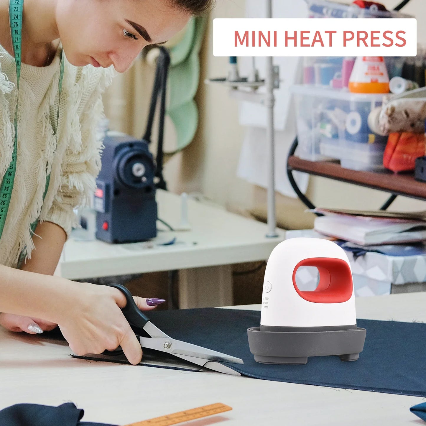 Mini Heat Press Machine – Portable T-Shirt & Vinyl Printing for DIY HTV Projects, Home & Small Business