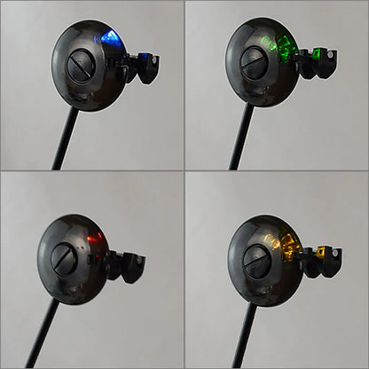 Hirisi LED Carp Fishing Swingers - 4 Color Drop Off Indicator Set in Zipped Case, Carp Fishing Equipment B2022