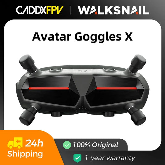 CADDXFPV Walksnail Avatar HD FPV Goggles – 5.8GHz Steadyview Receiver, Head Tracker, 1920x1080 Video Glasses for RC Drone
