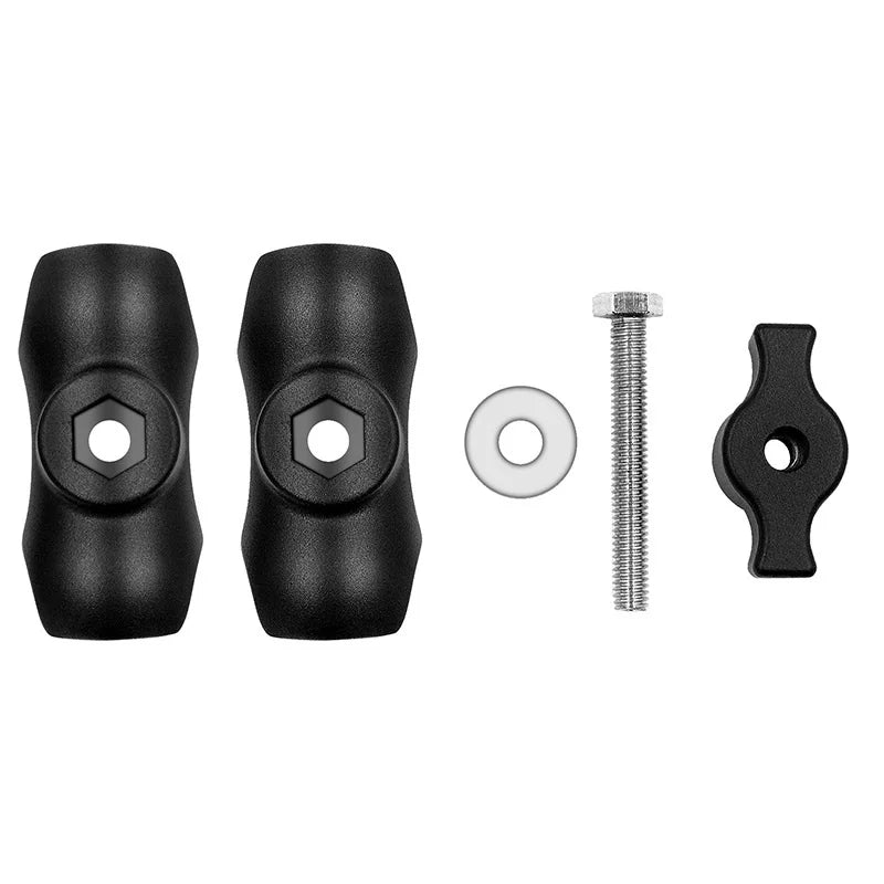 1" Ball Head Car & Motorcycle GPS Holder Mount – 10mm Base for GoPro, Yi, Insta360 & Phone Accessories