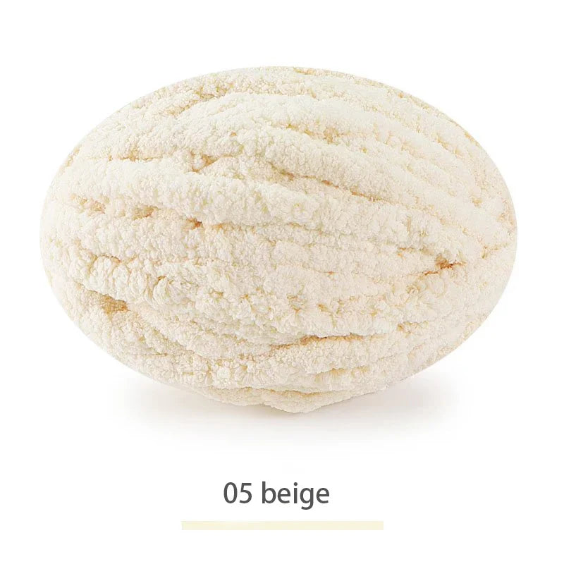 250g Extra Thick Ice Chenille Yarn Ball for Hand Knitting – Soft DIY Blanket, Cushion, Scarf & Pet Bed Yarn for Craft Projects