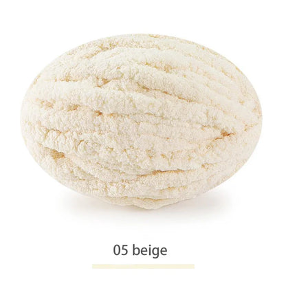 250g Extra Thick Ice Chenille Yarn Ball for Hand Knitting – Soft DIY Blanket, Cushion, Scarf & Pet Bed Yarn for Craft Projects
