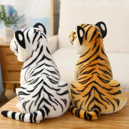Simulation Tiger & Lion Plush Toy – Kawaii Stuffed Animal Doll, Pillow & Home Decor Gift for Kids