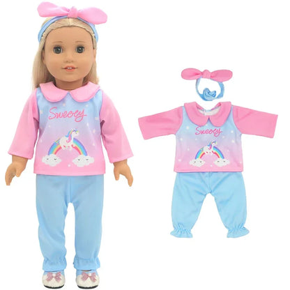 18-Inch American Girl Doll Clothes – Coat, Tights & Pants Outfit for Newborn & Baby Dolls