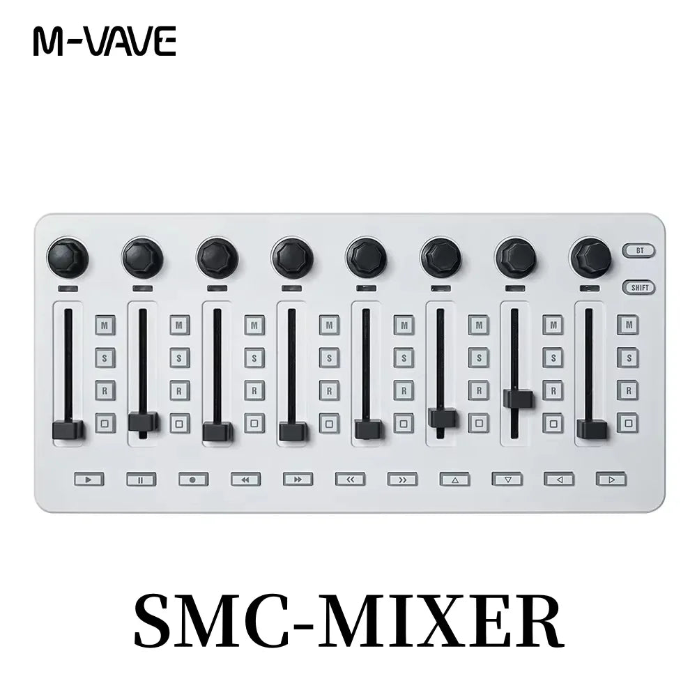 M-VAVE SMC-PAD Wireless MIDI Controller – Portable Percussion Keyboard with USB-C Interface, Compact MIDI Pad for Music Production