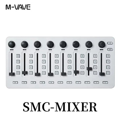 M-VAVE SMC-PAD Wireless MIDI Controller – Portable Percussion Keyboard with USB-C Interface, Compact MIDI Pad for Music Production