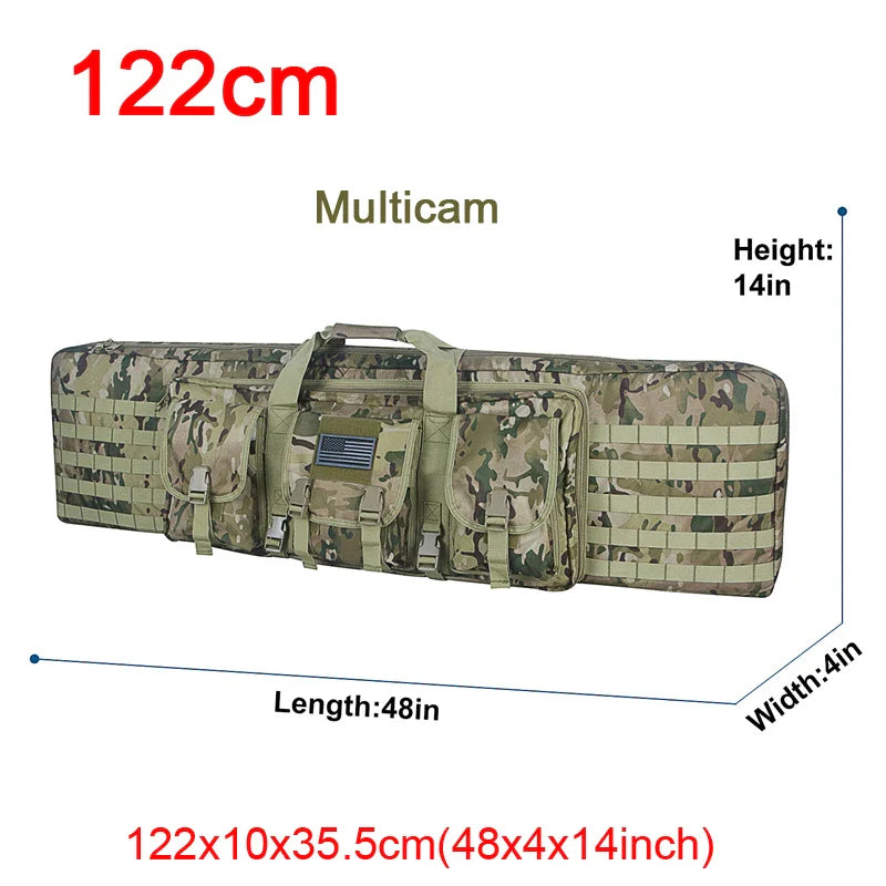 LQARMY Tactical Double Rifle Case – Molle Backpack Gun Holster for Hunting, Sniper & Airsoft (32/38/42/48 inch)