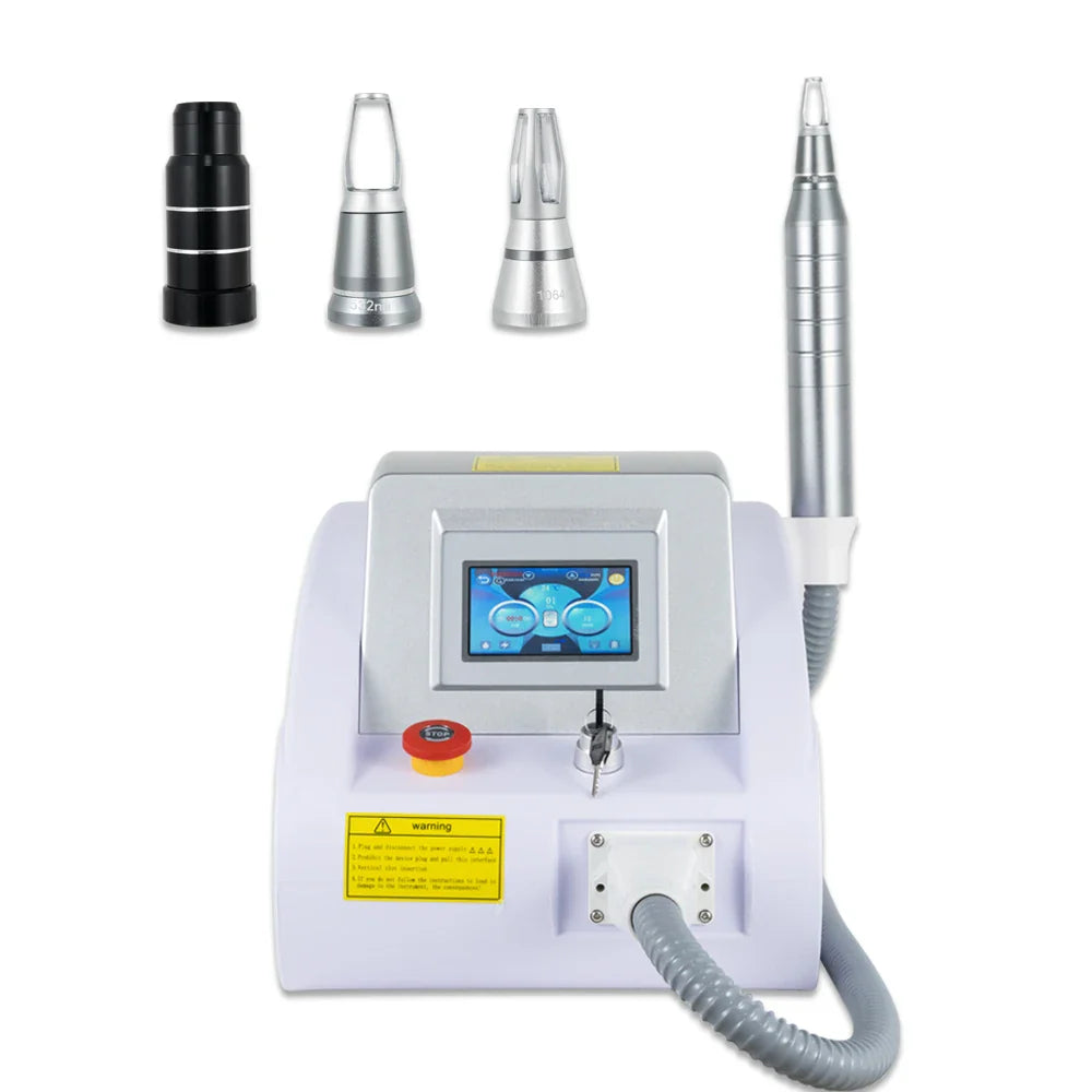 Q-Switch ND YAG Laser Machine – Tattoo & Eyebrow Removal, Mole & Freckle Whitening (532nm 755nm 1064nm)