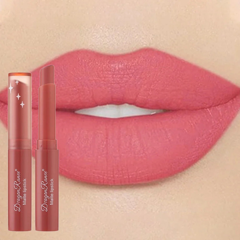 Nude Matte Waterproof Lipstick – Long-Lasting Velvet Red Lipsticks for Women, Non-Fading Lip Makeup