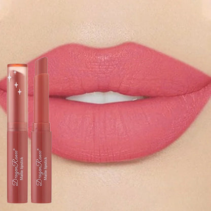 Nude Matte Waterproof Lipstick – Long-Lasting Velvet Red Lipsticks for Women, Non-Fading Lip Makeup