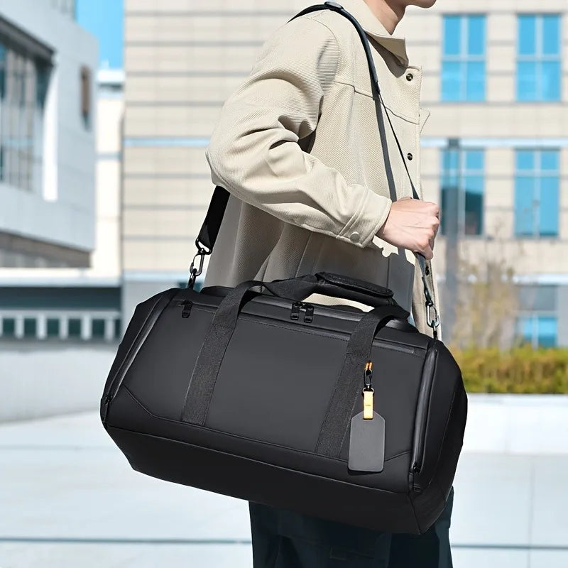 Large Capacity Men’s Carry-On Travel Duffel Bag – Spacious Gym & Weekend Overnight Bag with Multiple Compartments