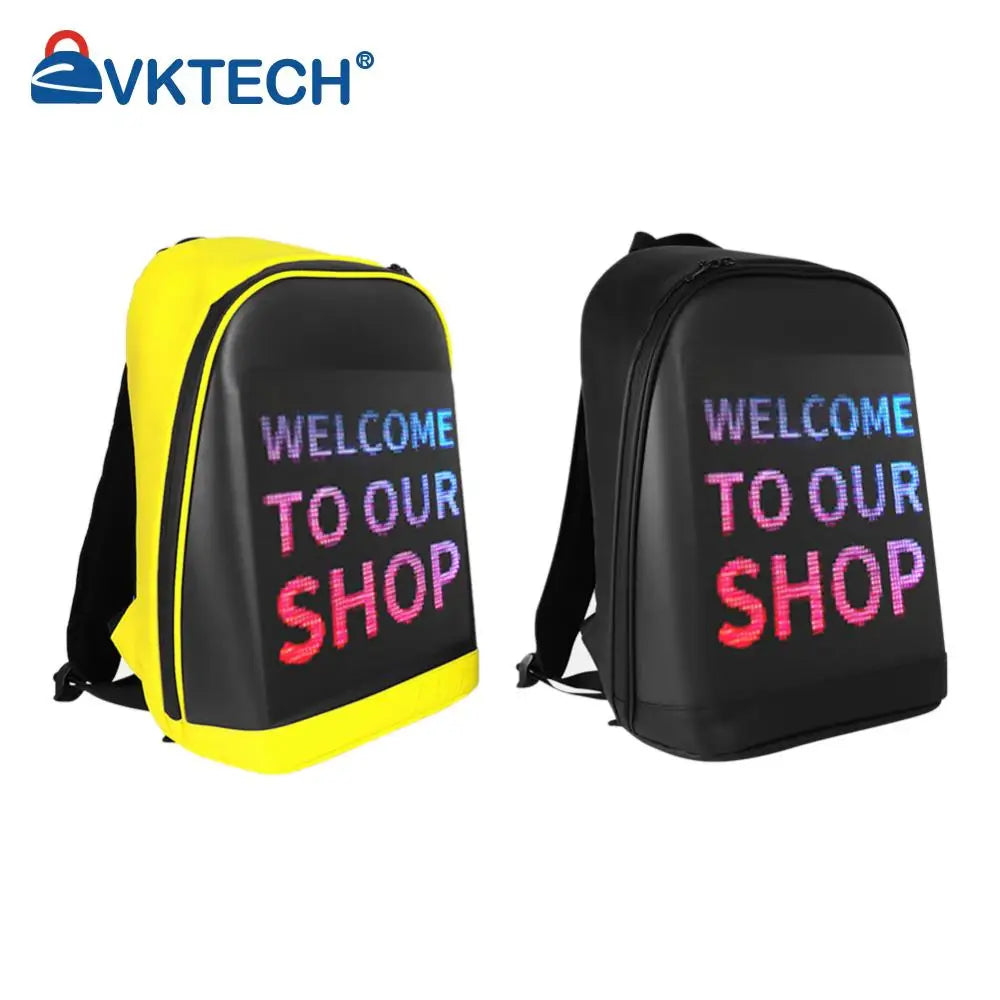 Business Travel Laptop Backpack – LED Display Screen Advertising Billboard Bag