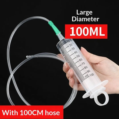 20–550ml Large Capacity Syringe - Durable Oil Extractor & Glue Dispensing Tool for Laboratory Use