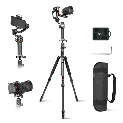 Hohem MT2 Kit 3-Axis Gimbal Stabilizer – Mirrorless Camera Gimbal for Sony/Canon/Nikon/Fujifilm/Panasonic with AI Tracker