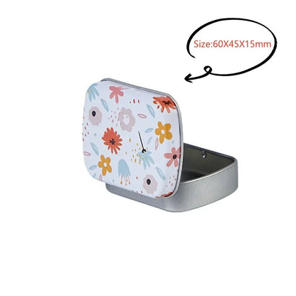 Square Silver Tin Storage Boxes – Small Metal Box for Jewelry, Keys, Coins & Wedding Candy