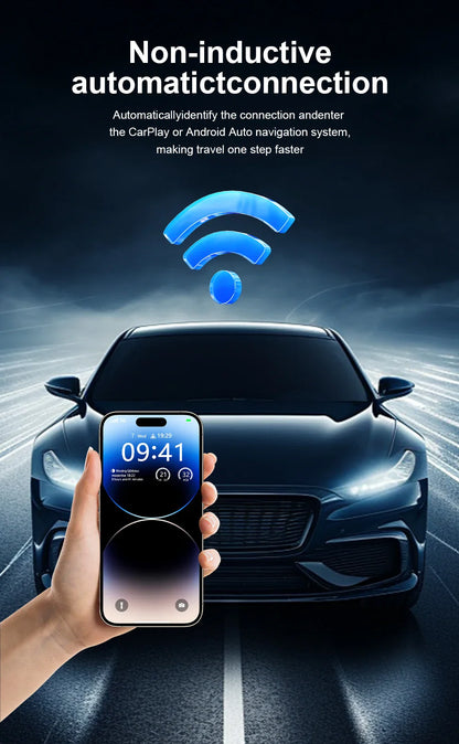 IHeylinkit Wireless CarPlay & Android Auto Adapter – Auto-Connect Dongle with Zinc Alloy Shell for Most Vehicles
