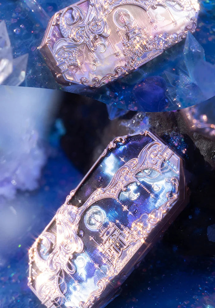 Flower Knows Moonlight Mermaid Eyeshadow Palette – 5-Color Matte, Shimmer & Glitter Waterproof Eye Shadow