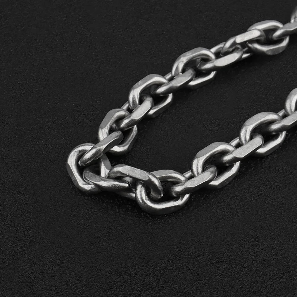 Short Chain Titanium Key Belt Buckle – Titanium Alloy Waist Ring EDC Outdoor Tool