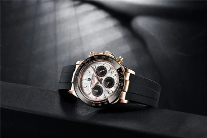 40mm PAGANI DESIGN V2 Men’s Quartz Watch – Sapphire Retro Chronograph Stainless Steel Waterproof