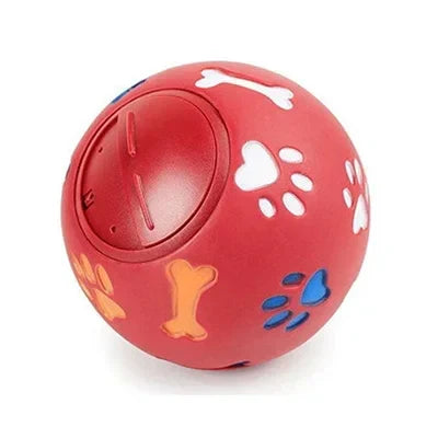 Pet Dog & Cat Treat Dispenser Ball – Interactive Rubber Chew Toy Food Leakage Feeder for Training & Play
