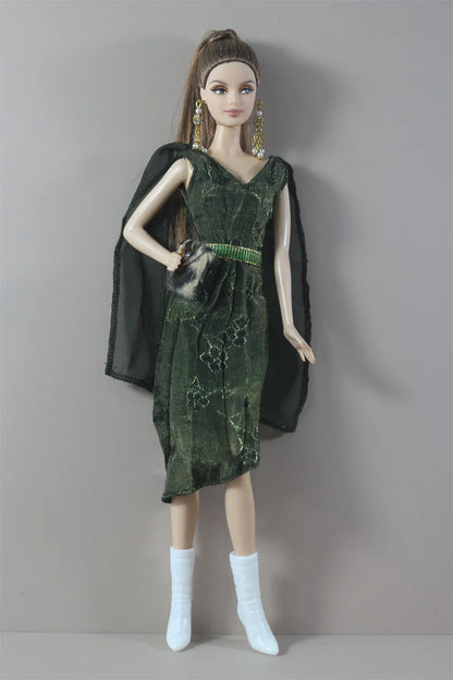 Handmade BABI Doll Clothes — Overcoat Outfit for 11.5-inch / 30cm BJD Dolls, Multiple Styles Gift for Doll Accessories